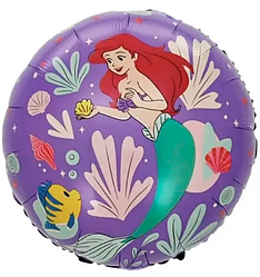 КТ193 КИТАЙ-КТ Коло 18" Принцеса Аріель - на бузковому