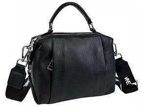 Жіноча шкіряна сумка UnaBorsetta чорна