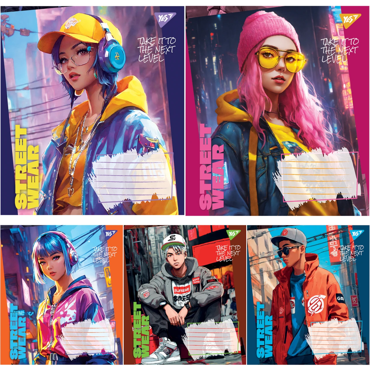 Зошит шкільний (А5, 24 аркуші, в лінію) Yes Street wear 767048