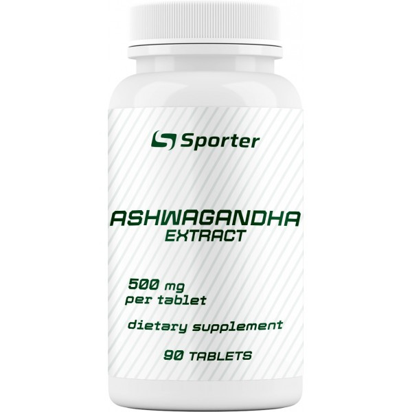 Екстракт кореня ашвагандха Sporter Ashwagandha Extract 500 мг 90 капс.