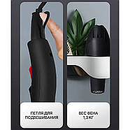 Професійний фен для волосся на 2200 Вт із двома концентраторами Sokany X6 Чорний, фото 4