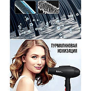 Професійний фен для волосся на 2200 Вт із двома концентраторами Sokany X6 Чорний, фото 9