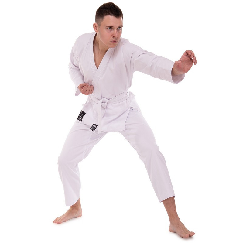 Кімоно для карате дитяче/доросле MATSA бавовна (зріст 110-190 см) MA-0016 біле