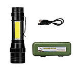 Ручний LED ліхтарик тактичний тактичний акумуляторний Bailong X-Balog BL-T6-19, фото 8