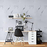 Самоклеюча вінілова плитка в рулоні білий повітряний мармур 3000х600х2мм SW-00001287, фото 6