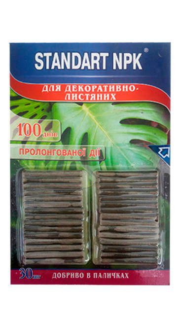 Добриво в паличках для декоративно-листяних NPK Стандарт, фото 1