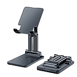 Підставка настільна під телефон JK007, складна, чорна, фото 3