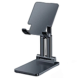 Підставка настільна під телефон JK007, складна, чорна, фото 4