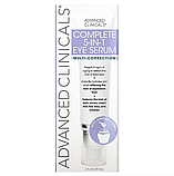 Advanced Clinicals, комплексна сироватка для очей «5 в 1», мультикоррекція, 59 мл, фото 2