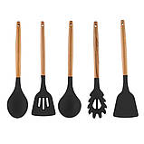 Набір каструль із сотейником та сковородою Higher Kitchen НК305 з антипригарним покриттям для всіх типів плит, фото 3