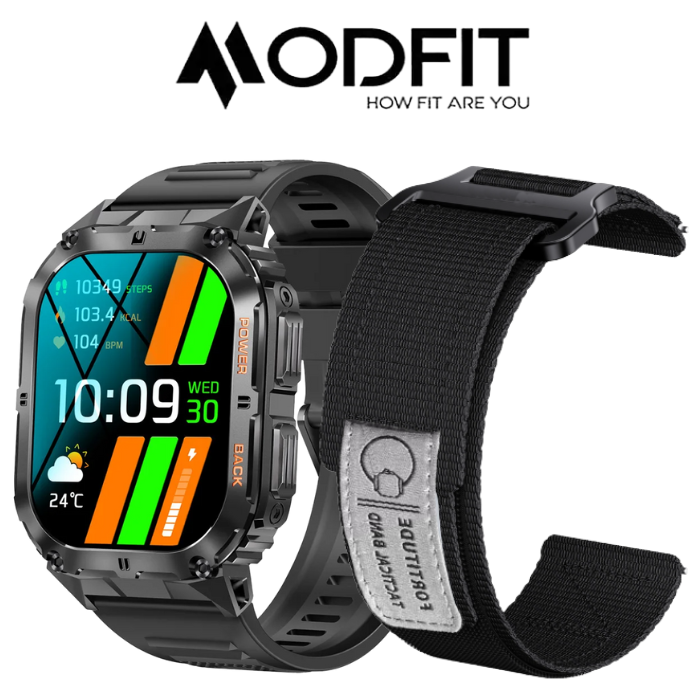 Modfit Navi Compass Black тактичний водонепроникний смарт-годинник для війскових із компасом