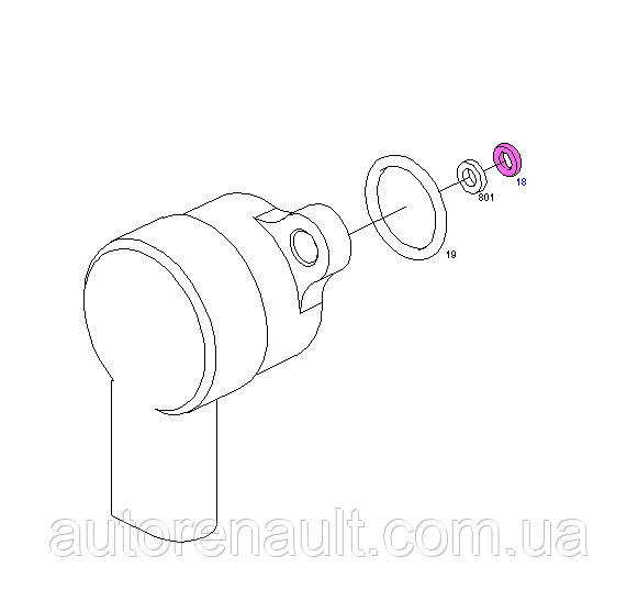 Уплотнительное кольцо клапана топлевной рейки на Мерседес Спринтнр 2.2/2.7 CDI BOSCH (Германия) - F00VD38011 - фото 1 - id-p433828307