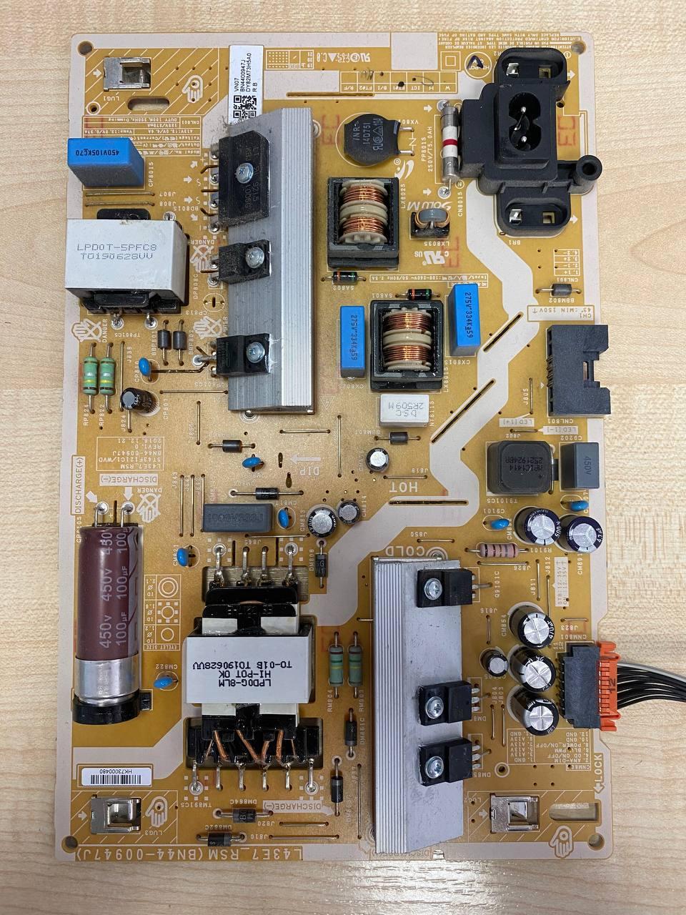 Блок живлення L43E7_RSM, bn44-00947j для телевізора Samsung UE43RU7100, UE43RU7092U, фото 1