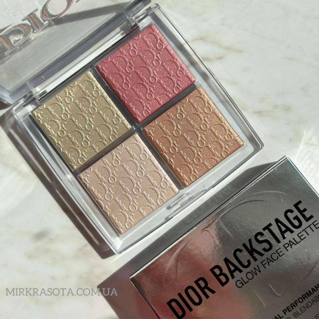 フェイスカラー Dior Glow Face Palette 004 Rose Gold Палетка DIOR BACKSTAGE GLOW FACE PALETTE 004 ROSE GOLD, цена