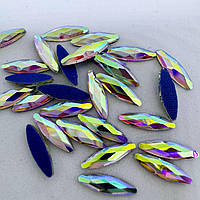 Стрази термо Crystal AB №7 2x10мм 1шт