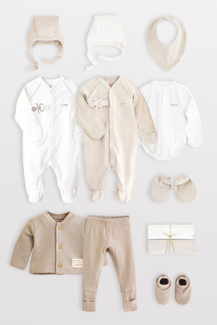 Набір для новонародженого "Emeri", Слонова кістка, фото 1