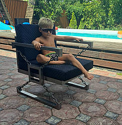 Крісло ЛОФТ KYB Цепі + подушки, м'яке, комфортне для офісу, дому, дачі