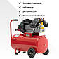 Компресор 50 л, 3 кВт, 220 В, 8 атм, 420 л/хв., 2 циліндра. INTERTOOL PT-0007, фото 8
