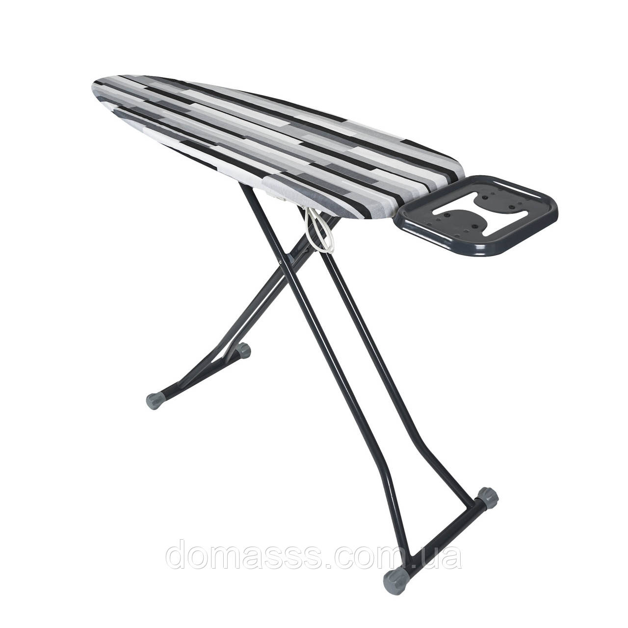 Дошка прасувальна CLOUD 118 х 40 см моноблок с розеткой (смуги), фото 1