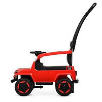 Дитяча каталка-толокар Spoko SP-219 2в1 з батьківською ручкою для дитини вулиці будинку Червоний, фото 4