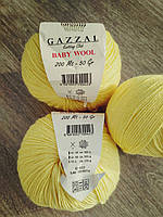 Gazzal Baby Wool — 833 світло-жовтий