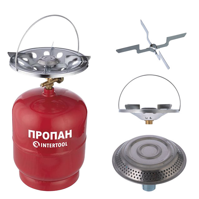 Комплект газовий кемпінговий 8 л. INTERTOOL GS-0008, фото 1