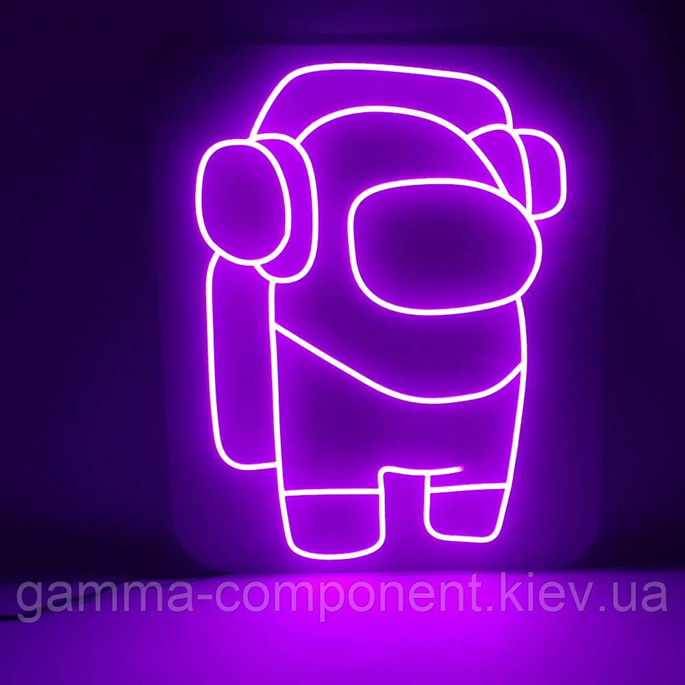 Неонова вивіска з написом Among us (500x600)