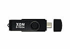 Флеш-накопичувач XON FlashDrive DuoConnect 128GB (USB 3.0 + USB Type-C) Чорний (FX3DR128PB 7546), фото 4