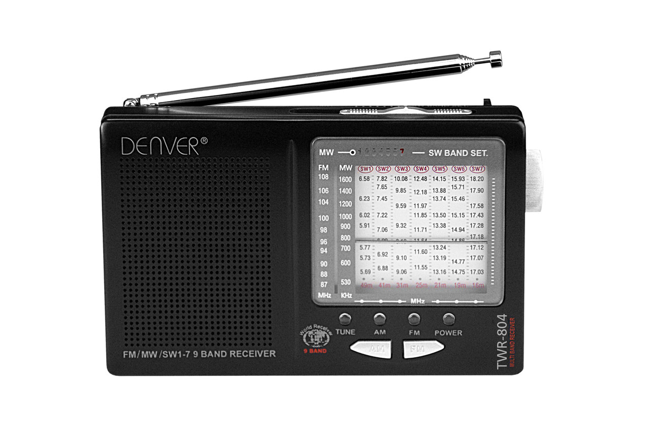 Радіо дорожнє, карманне Denver TWR-804 (FM, AM, 3,5 мм, компактне)