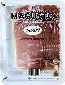 Хамон Magusto Jamon Reserva Locheando, нарізка, 200 г, 12 уп/ящ