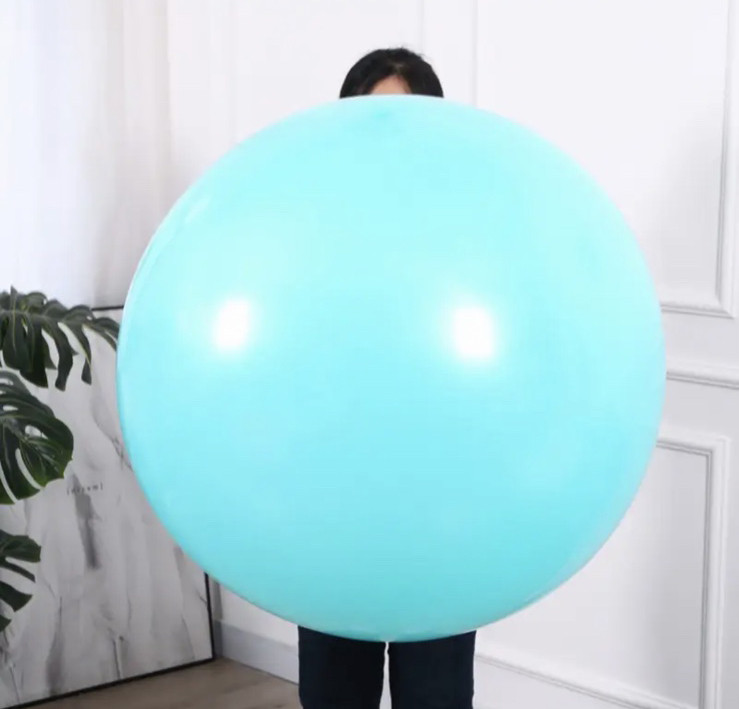 Велика Повітряна Куля Latex Balloon 36 дюймів 90 см Бірюзовий (00607)