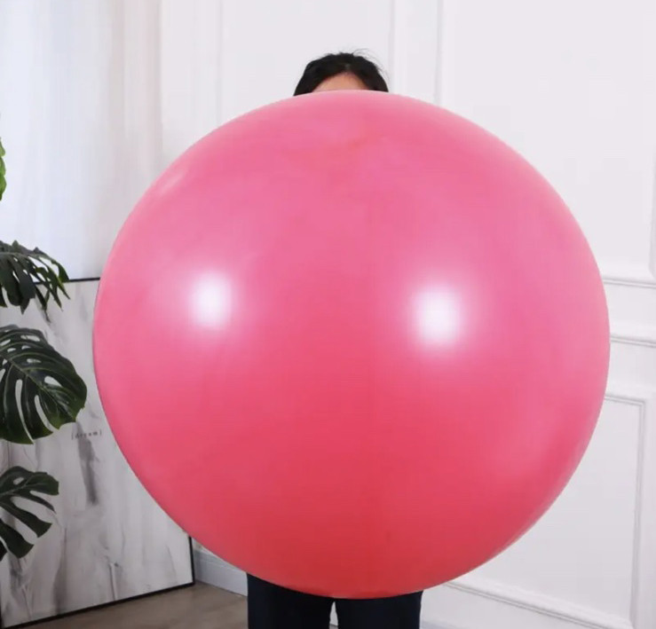 Велика Повітряна Куля Latex Balloon 36 дюймів 90 см Малиновий (00430)