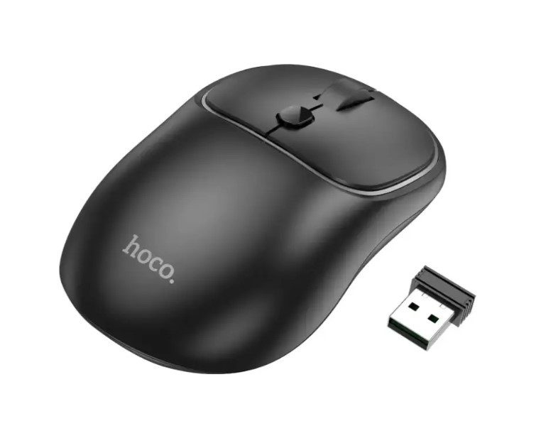 Безпровідна мишка HOCO GM25 |1600 DPI,BT5.2/2.4G для пк та ноутбука black