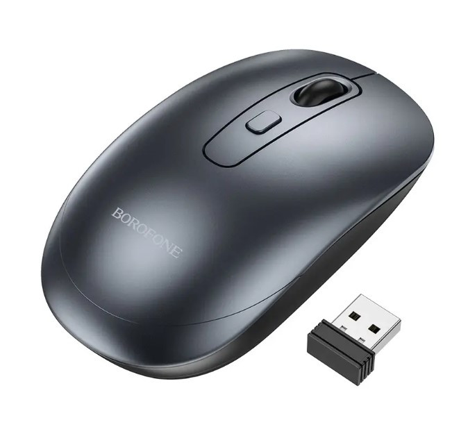 Безпровідна мишка Borofone BG13 1600 DPI для пк та ноутбука black