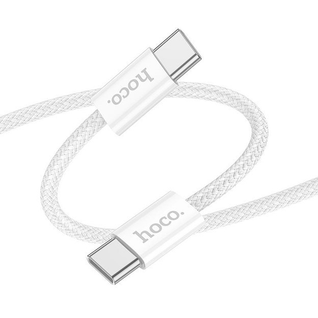 Кабель Hoco X104 Type-C to Type-C 60W 1м білий