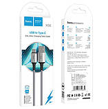 Кабель Hoco X66 Howdy Type-C 1м сірий, фото 3