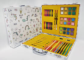 Набір для творчості та малювання у валізці з маркерами для скетчингу, 43 предмети