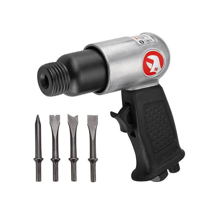 Зубило пневматичне 150 мм із набором насадок 4 од. INTERTOOL PT-1302, фото 1