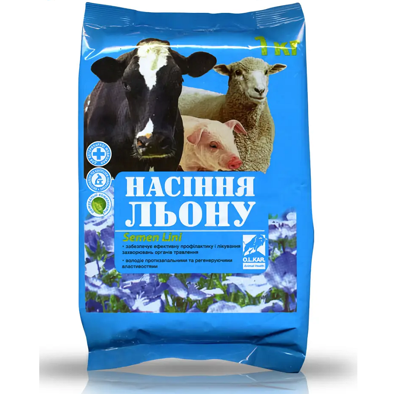 Насіння льону 1кг OLKAR, фото 1