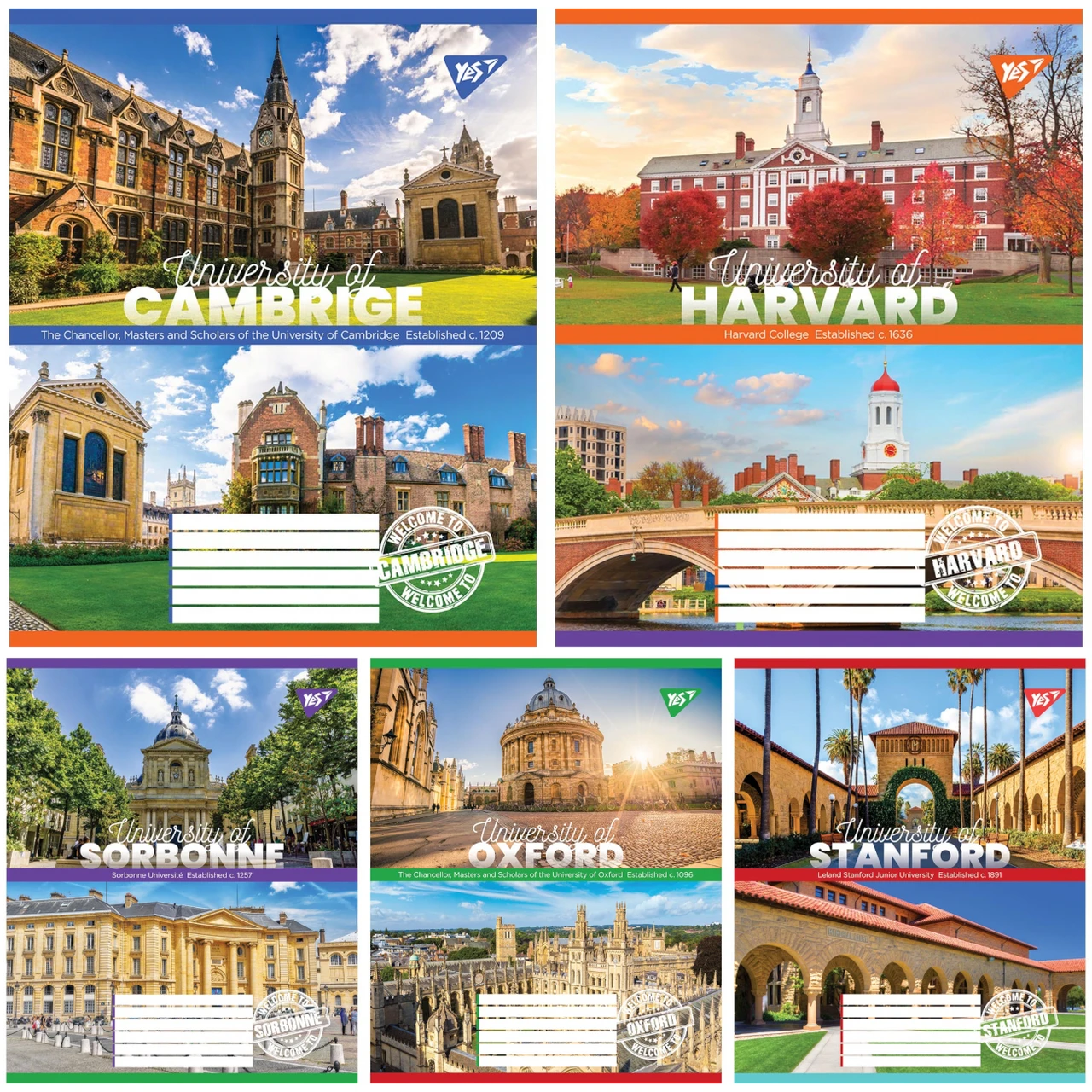 Зошит загальний (А5, 96 аркушів, лінія) Yes University 766772