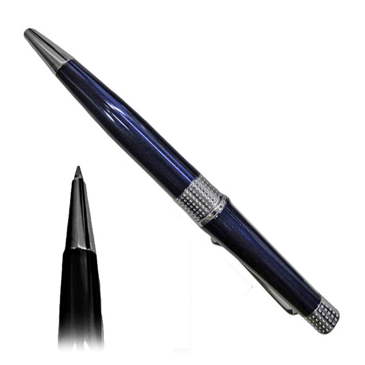 Ручка кулькова СТИЛЬНИЙ ДИПЛОМАТ, синя, товщина лінії 1 мм