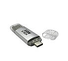 Флеш-накопичувач XON FlashDrive DuoConnect 128GB (USB 2.0 + USB Type-C) Сірий (FX2DX128MS 7591), фото 5