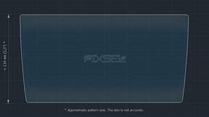 Захисне гібридне скло на монітор 11.4" 9H VOLKSWAGEN T-ROC 2023 -