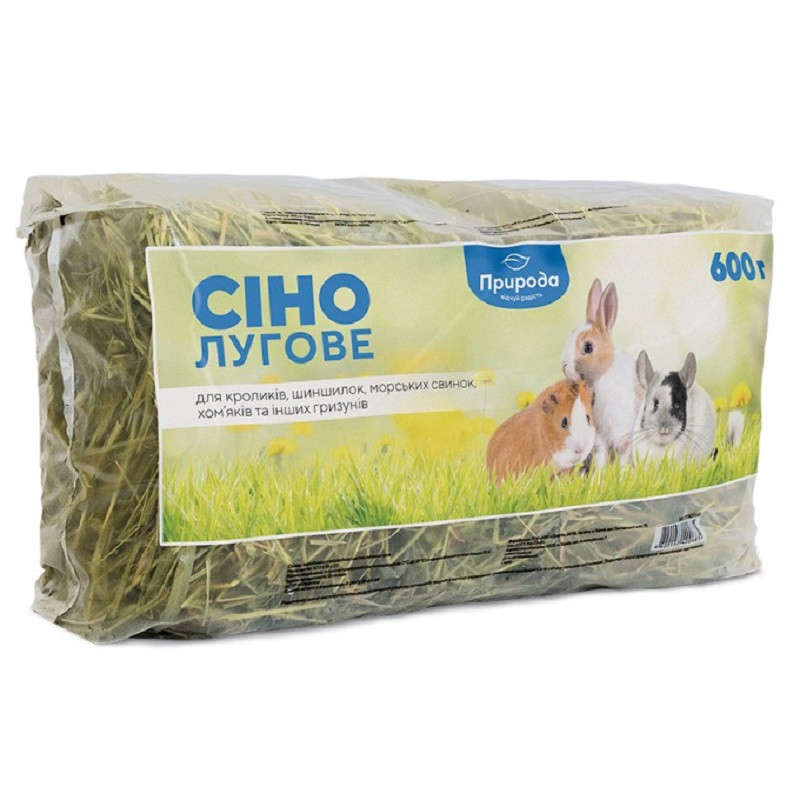 Сіно для гризунів Лугове 600 г Природа