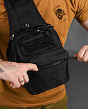 Нагрудна сумка Silver Knight black РА4979, фото 4