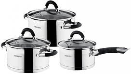 Набір посуду Gemini 6шт, нержавіюча сталь, (AR1906GS), Ardesto, Арт.49779