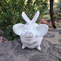 Декоративна скарбничка  Гаврюша з крилами (17х12х14 см), скарбничка для грошей, скарбничка у вигляді свинки