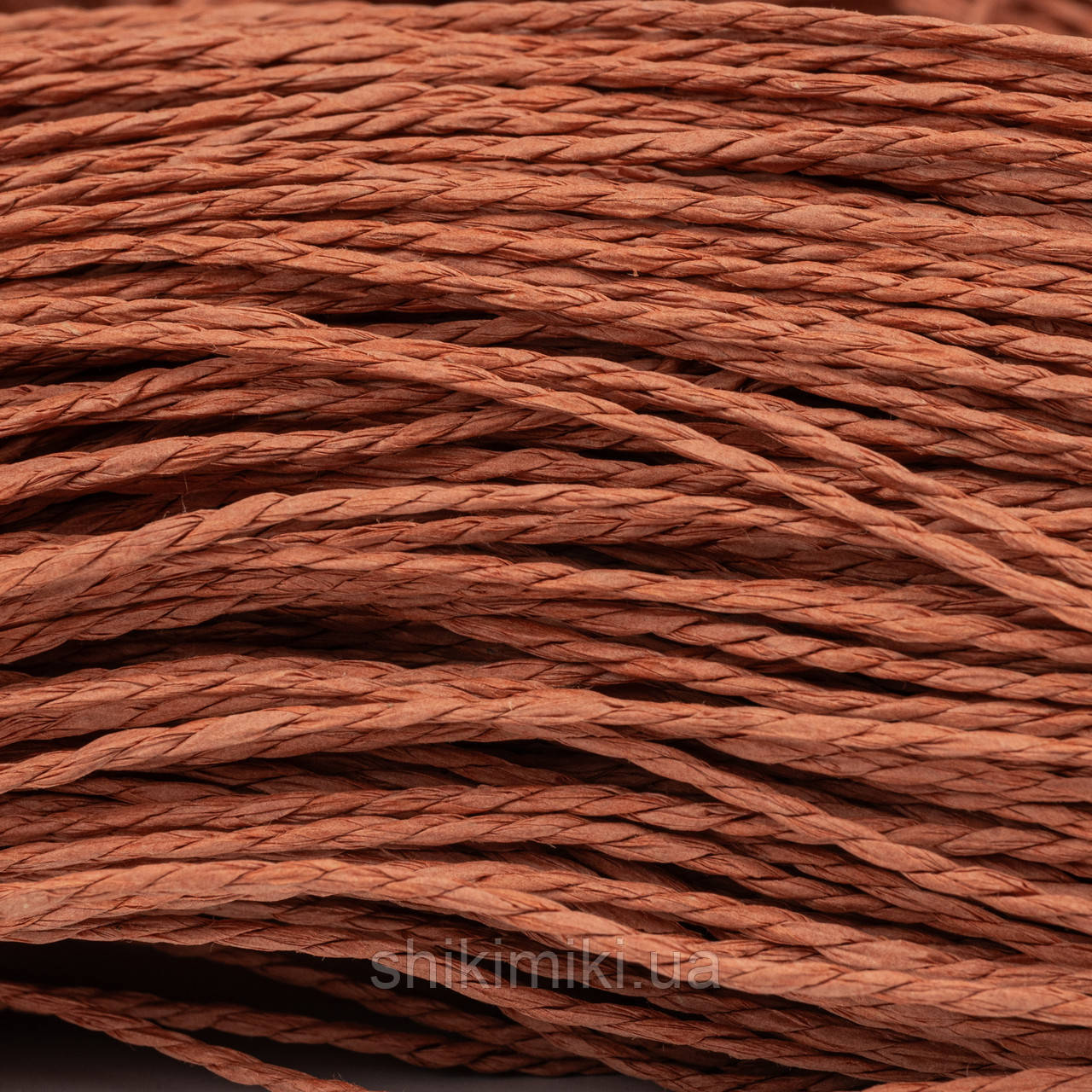 Пряжа Raffia кручена, колір Теракотовий, фото 1