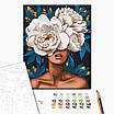 Картина за номерами 40х50 см. Аромат півоній з фарбами металік. Brushme, фото 2