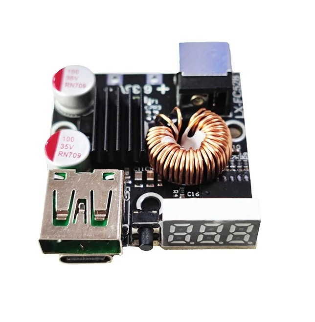 Модуль швидкої зарядки Type-C USB-A PD3.1 QC3.0 SCP PD65W